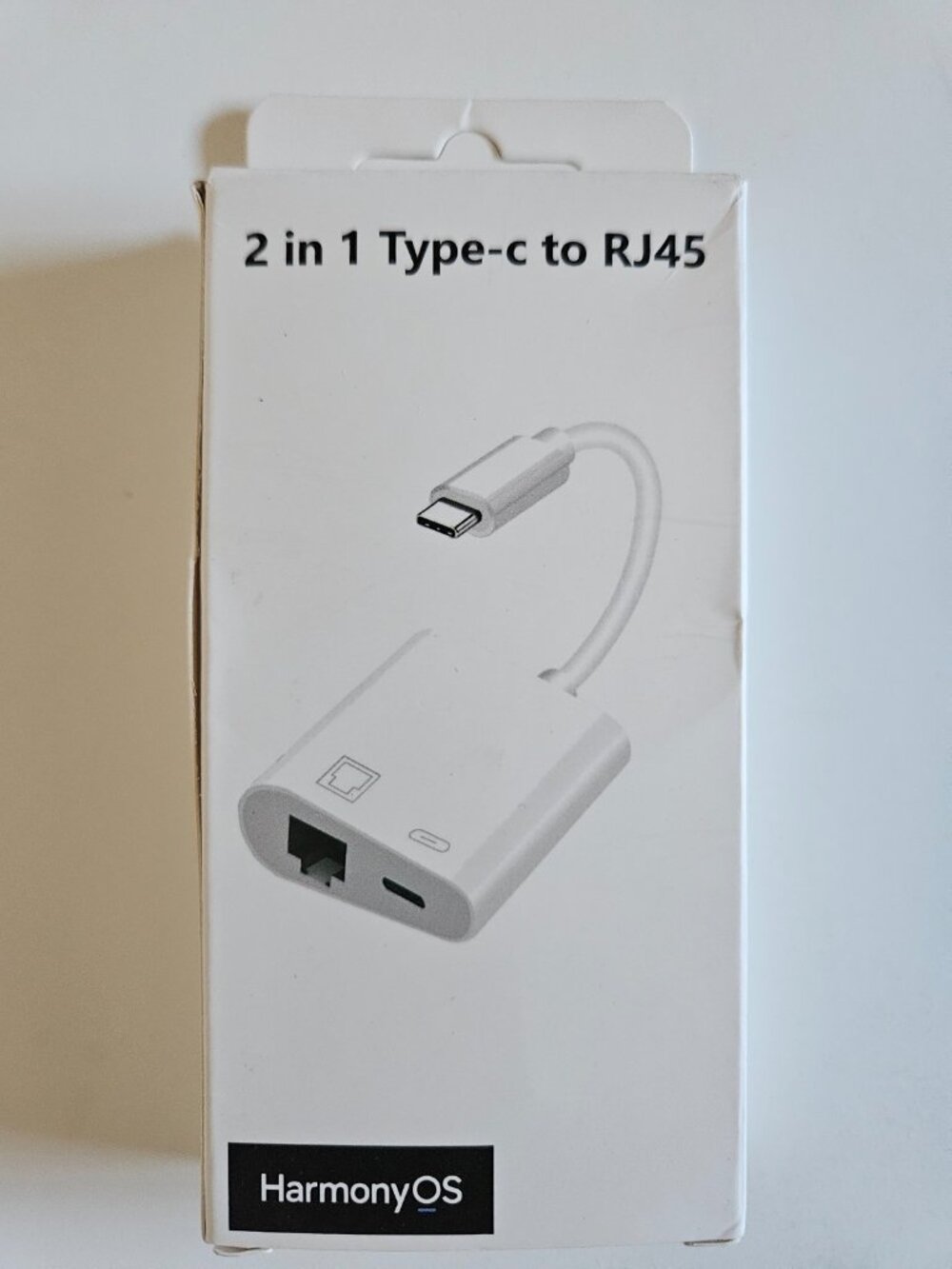 HarmonyOS USB-C to RJ45 Gigabit Ethernet Adapter w/ PD Charging Port